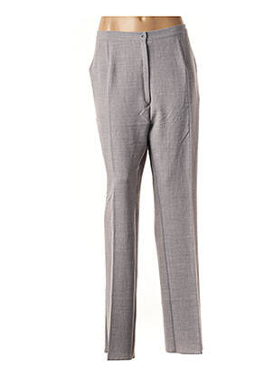 Pantalon droit gris GEVANA pour femme
