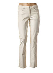 Pantalon slim beige CMK pour femme seconde vue
