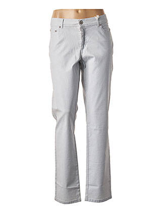Pantalon slim gris CMK pour femme
