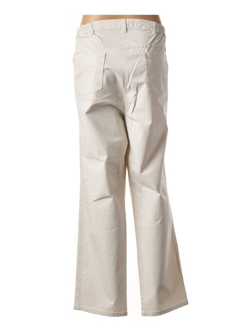 Pantalon droit beige RICHY pour femme
