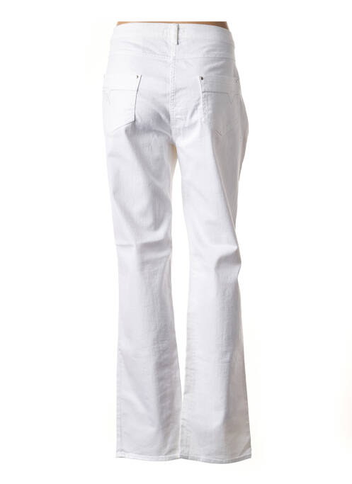 Pantalon droit blanc CHRISTIAN MARRY pour femme