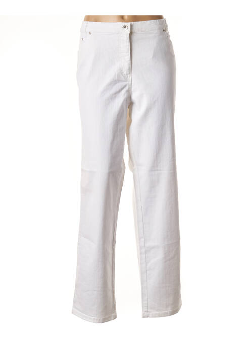 Pantalon droit blanc RICHY pour femme