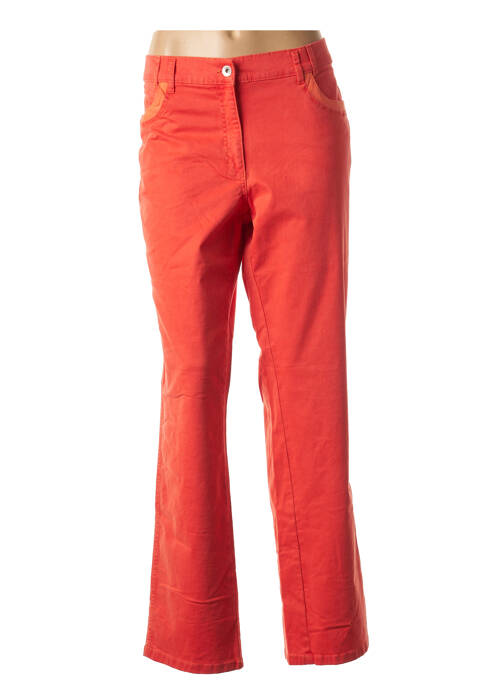Pantalon droit orange RICHY pour femme