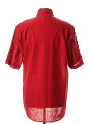 Chemise manches courtes rouge JUPITER pour homme seconde vue