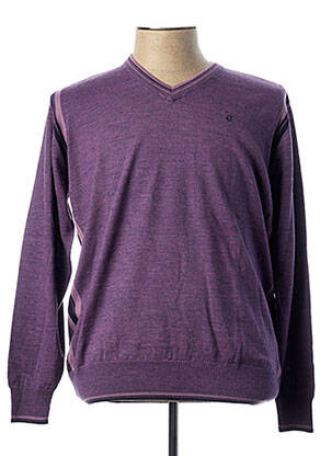 Pull violet ERMANO pour homme