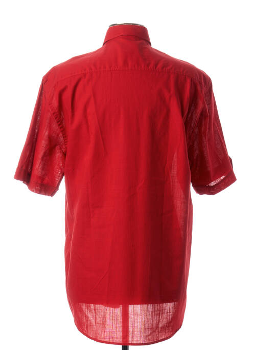 Chemise manches courtes rouge JUPITER pour homme