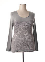T-shirt gris SALT & PEPPER pour femme seconde vue