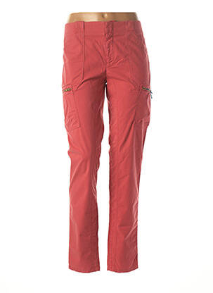 Pantalon cargo rouge LEON & HARPER pour femme