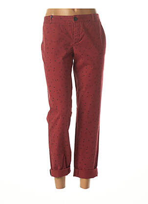 Pantalon chino rouge LEON & HARPER pour femme