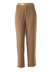 Pantalon droit beige LEON & HARPER pour femme seconde vue