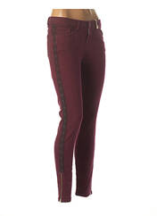 Pantalon slim rouge LAB(DIP) pour femme seconde vue