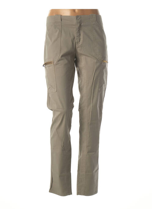 Pantalon cargo gris LEON & HARPER pour femme