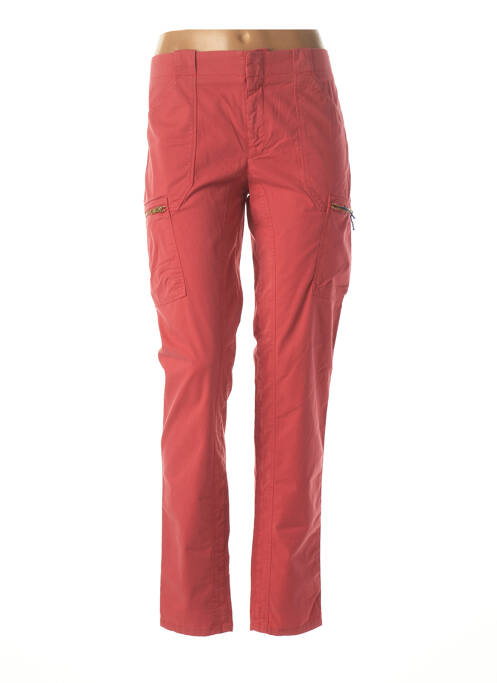 Pantalon cargo rouge LEON & HARPER pour femme