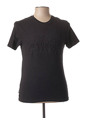 T-shirt noir FIFTY pour homme