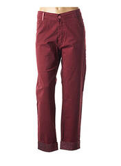 Pantalon droit rouge SOPHIA CURVY pour femme seconde vue