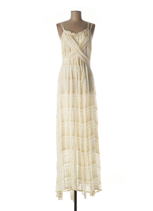 Robe longue beige WILD pour femme