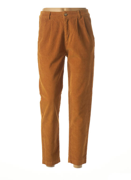 Pantalon droit orange FRENCH DISORDER pour femme