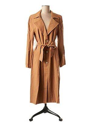 Robe longue manches longues manches longues marron LA FEE MARABOUTEE femme