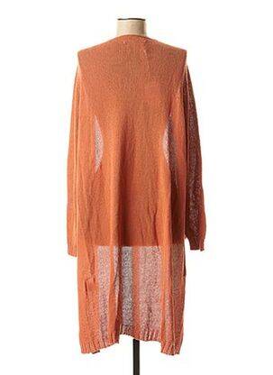 Gilet manches longues manches longues orange LA FEE MARABOUTEE femme