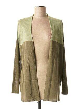 Gilet manches longues manches longues vert LA FEE MARABOUTEE femme