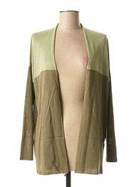 Gilet manches longues manches longues vert LA FEE MARABOUTEE femme
