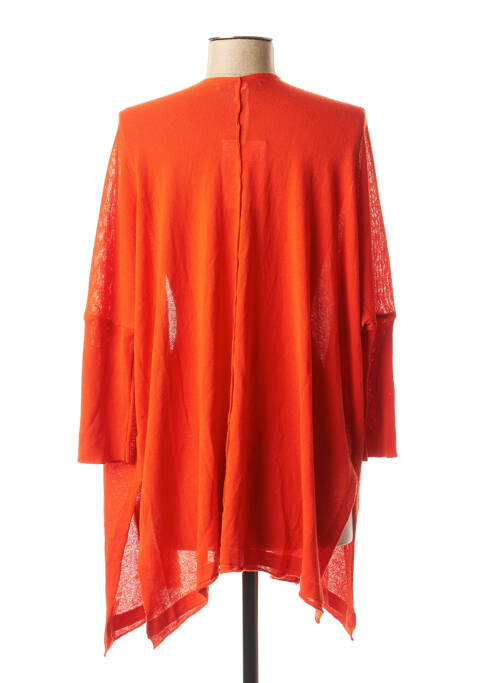 Gilet manches longues rouge LA FEE MARABOUTEE pour femme