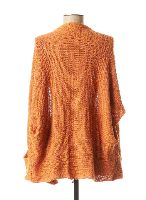 Gilet manches courtes orange LA FEE MARABOUTEE femme
