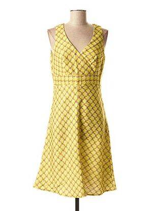Robe mi-longue sans manche sans manche vert LA FEE MARABOUTEE femme