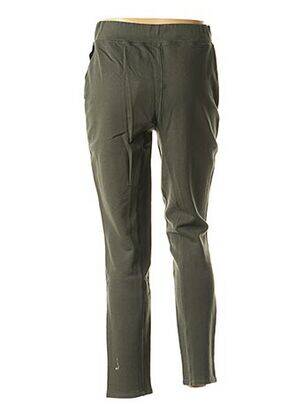Pantalon droit taille élastique vert LA FEE MARABOUTEE femme