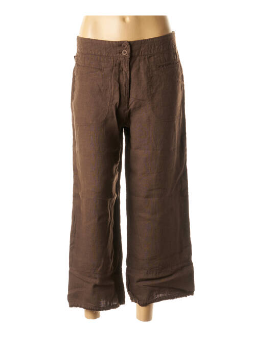 Pantalon large marron LA FEE MARABOUTEE pour femme