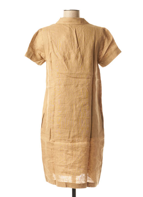 Robe mi-longue marron LA FEE MARABOUTEE pour femme