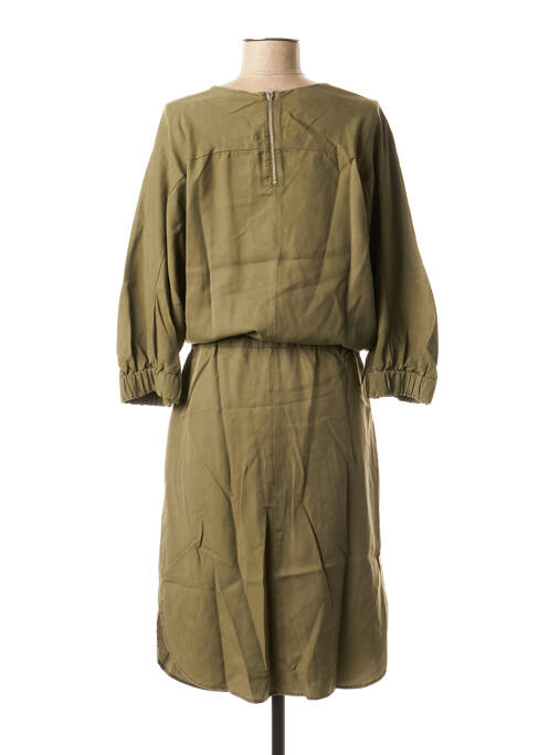 Robe mi-longue vert LA FEE MARABOUTEE pour femme