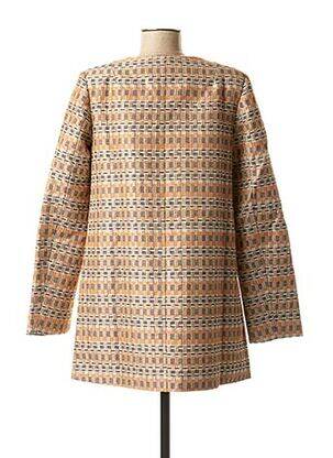 Manteau long epaulette sans capuche beige LA FEE MARABOUTEE femme
