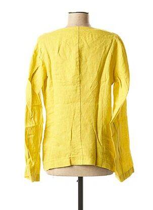 Veste casual poches jaune LA FEE MARABOUTEE femme