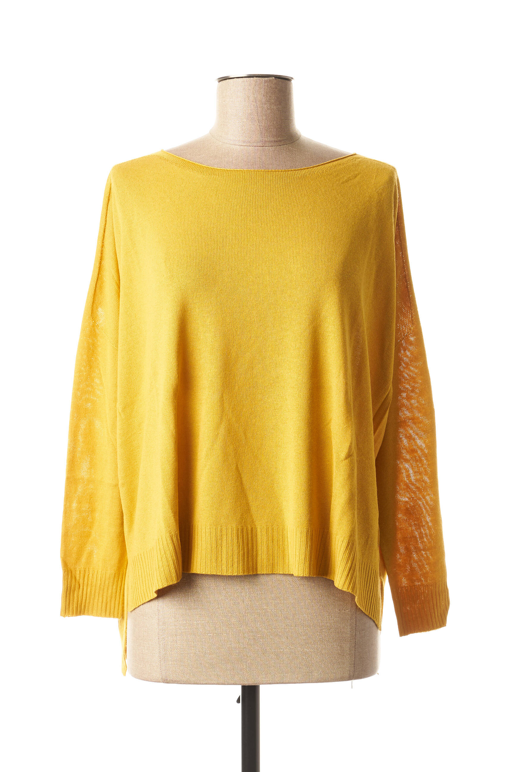 La Fee Maraboutee Pulls Femme De Couleur Jaune 1773848 jaune0 Modz