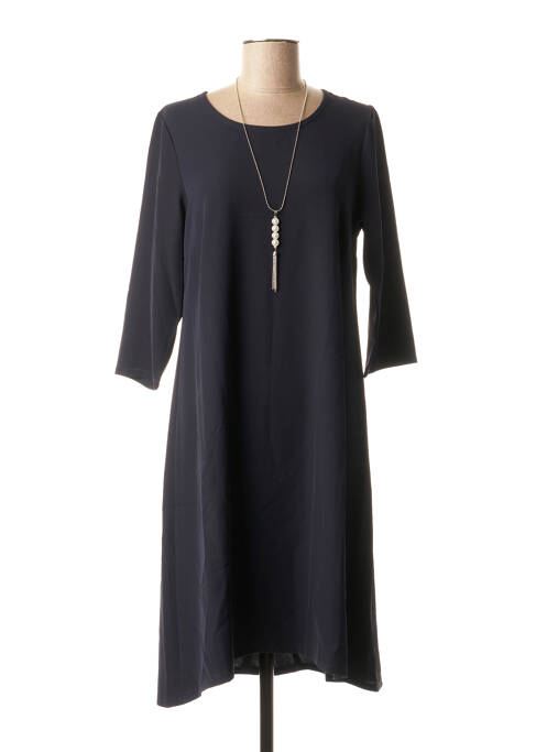 Robe mi-longue bleu LA FEE MARABOUTEE pour femme