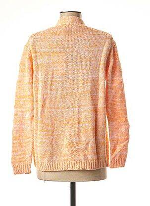 Gilet manches longues resserrée sur le bas orange LA FEE MARABOUTEE femme