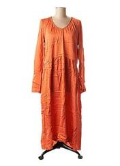 Robe longue orange LA FEE MARABOUTEE pour femme seconde vue
