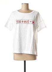 T-shirt blanc LA FEE MARABOUTEE pour femme seconde vue