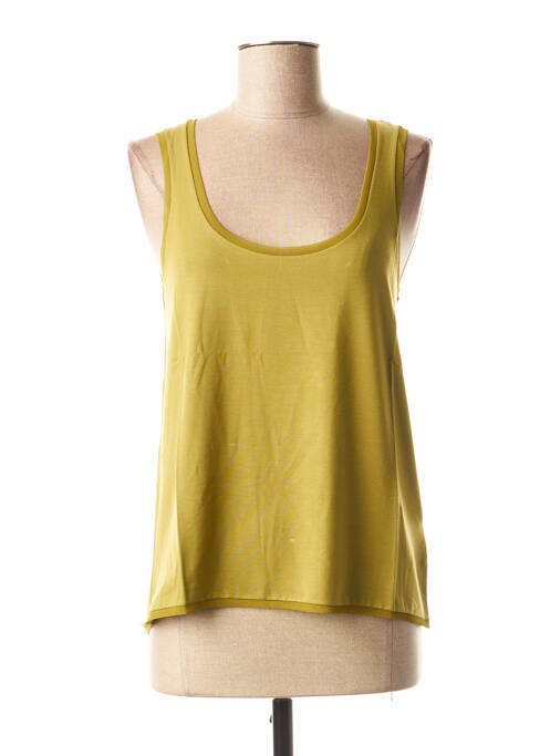 Top stretch sans manche vert LA FEE MARABOUTEE femme