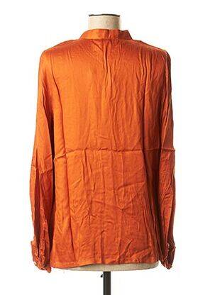 Chemisier coupe fluide manches longues orange LA FEE MARABOUTEE femme
