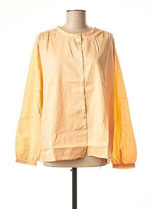 Chemisier manches longues manches longues orange LA FEE MARABOUTEE femme