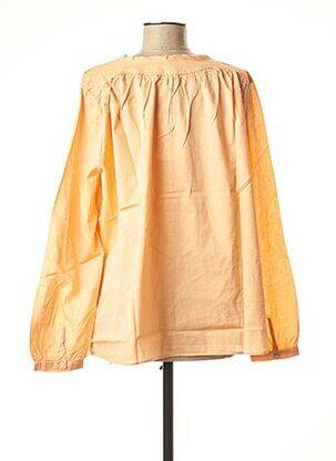 Chemisier manches longues manches longues orange LA FEE MARABOUTEE femme