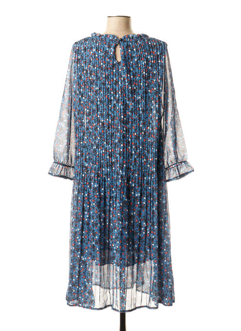 Robe mi-longue bleu LA FEE MARABOUTEE pour femme