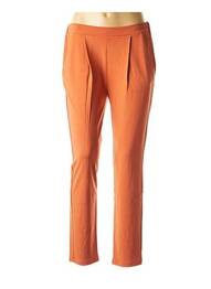 Pantalon droit stretch orange LA FEE MARABOUTEE femme