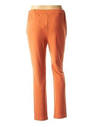 Pantalon droit stretch orange LA FEE MARABOUTEE femme