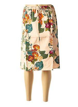 Jupe mi-longue coupe évasée rose LA FEE MARABOUTEE femme
