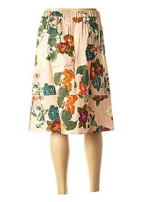 Jupe mi-longue coupe évasée rose LA FEE MARABOUTEE femme