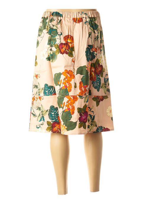 Jupe mi-longue rose LA FEE MARABOUTEE pour femme