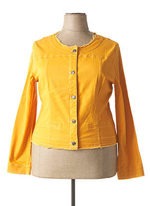 Veste en jean jaune ACBELLE pour femme